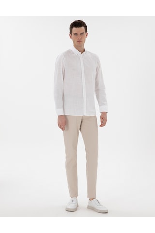 Pierre Cardin Erkek Beyaz Gömlek Desenli 50302710-vr013 Beyaz