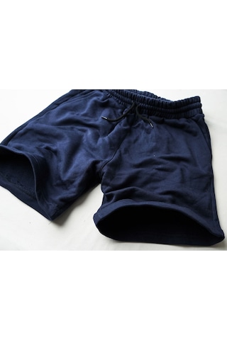 Alaska The Last Frontier Slim Fit 2 Cepli Pamuklu Penye Şort Lacivert