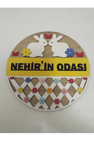 İsme Özel Çocuk Odası Kapı Süsü Kaliteli Ve Şık