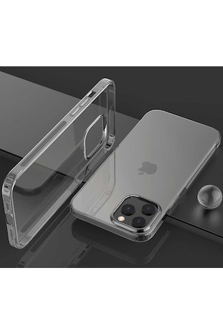 Apple Uyumlu iPhone 12 Pro Max Tchs İmax Silikon-renksiz Renksiz
