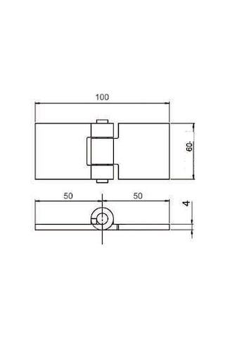 NEKSAN Yaprak Menteşe 6 cm