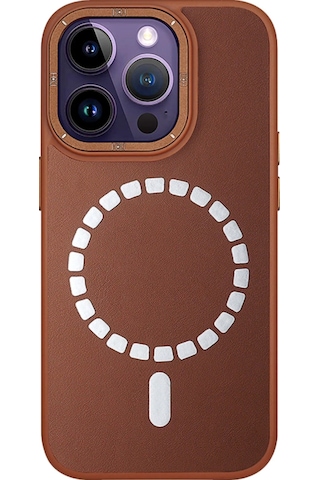 İphone 13 Pro Kılıf Hbc-156 Forum Magneticsafe Kapak - Kahverengi