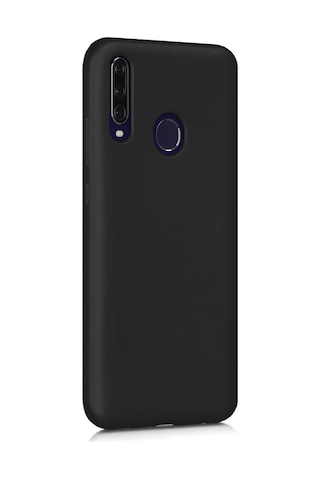 Kzy İletişim General Mobile Gm 20 Pro İle Uyumlu Kapak Mat Siyah Silikon Lux Kılıf Arka Kapak
