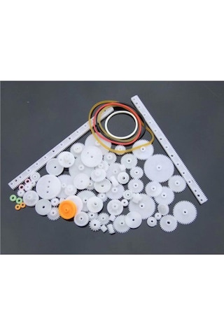 75 Parça Plastik Dişli Seti Dc Motor - Dıy - Hobi Seti