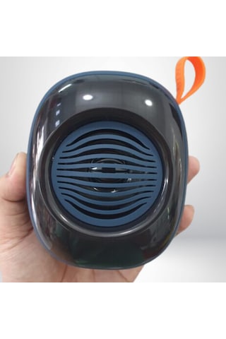 Kablosuz Bluetooth Hoparlör 5w Rgb Led Işıklı Speaker Mavi