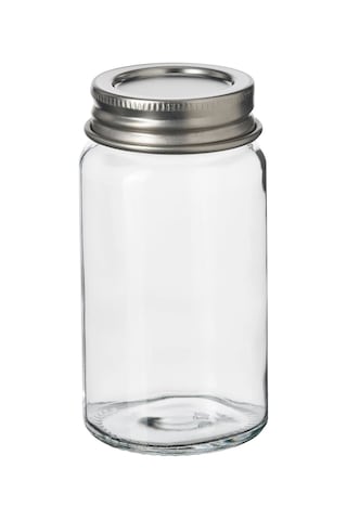 Ikea Guldfısk Gıda Kavanozu 60 Ml 8 X 4 Cm Şeffaf Krom Gümüş - Şeffaf
