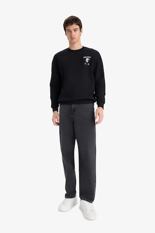 Defacto Boxy Fit Baskılı Sweatshirt F2626ax25wnbk81 Siyah-bk81