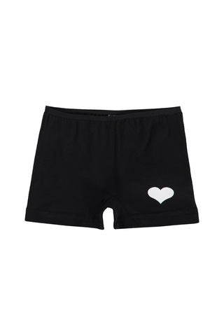 Civil Girls Civil Kız Çocuk Kalp Desenli Kız Çocuk 2'li Boxer Likralı Süprem Okul Kreş Ve Günlük Kullanım Çok Renkli