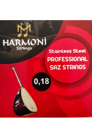 Harmoni Strings Hrm18 Kısa Sap Bağlama Teli Takım Profesyonel 0.1