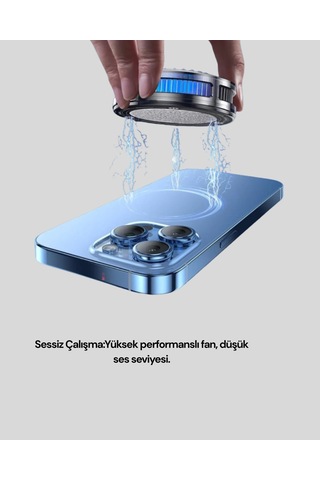 Hızlı Soğutma Rgb Işıklı Telefon Fanı 1 Adet