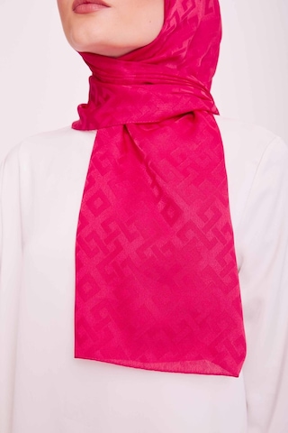 Armine 75 195 Jan Jan Pembe Geometrik Desen Jakar Şal 5-21226
