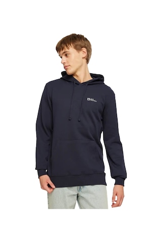 Jack Wolfskin Jack Wolfskın Erkek Sweatshırt Tommy Hoody Lacivert Kapüşonlu Lacivert Lacivert