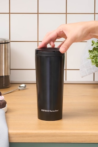 Karaca Sheeny Çelik Sızdırmaz Termos 450 Ml Siyah Siyah