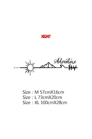 X6247-altın-l 73 Cm X 20 Cm-moda Kamp Macera Vinil Yapışkan Camper Van Suv Dekorasyon Çıkartmaları Karavan Rv Vinil Çık