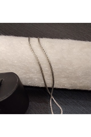 925 Ayar Gümüş Erkek Kolyesi-şık Tasarım-60cm/2mm Gümüş