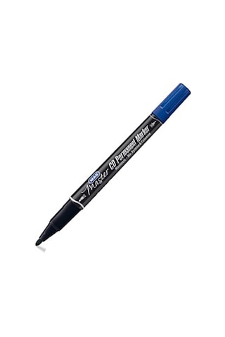 Mas Master 6414 Çift Uçlu Permanent Marker 0.5 Mm-1.0 Mm 12Adet Mavi