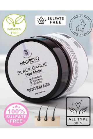Neutrevo Professional No:3 Black Garlic Serisi Dengeleyeci Ve Arındırıcı Saç Bakım Maskesi 300 Ml