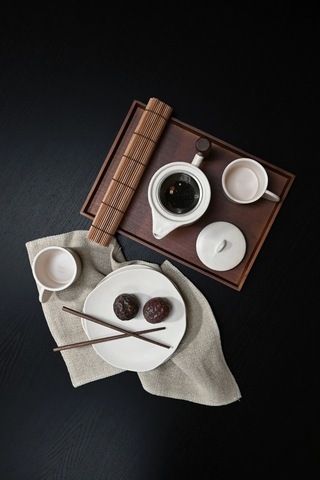 101 Copenhagen Native Tea Pot Birch El Yapımı Taş Seramik Çaydanlık Krem