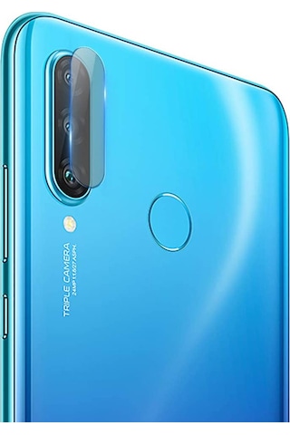 Huawei P30 Lite Kamera Lens Koruyucu Nano Cam Şeffaf Tam Kaplama