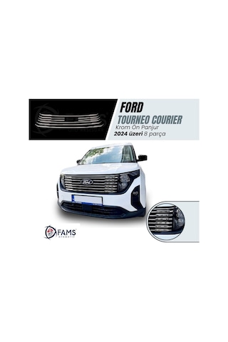 Ford Tourneo Courier Krom Ön Panjur 8 Parça 2024 Üzeri P.çelik