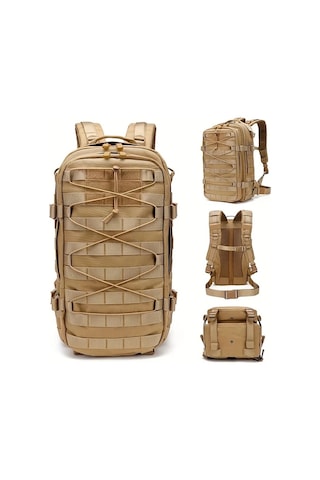 Dashanshop 35l Büyük Kapasiteli Army Green Kamuflaj Sırt Çantası Erkekler İçin Outdoor Kampçılık Spor Balıkçılık Altın