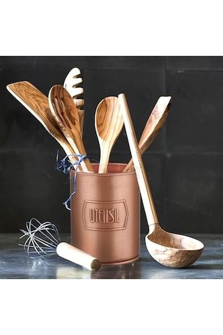 The Mia Tezgah Üzeri Kaşıklık 13x11 Cm Bakır