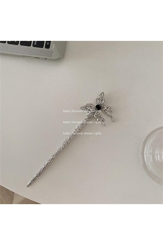 Yeni Retro Geometrik Kelebek Saç Tokası Tatlı Havalı Kız Başlığı Metal Tarzı Çok Yönlü Saç Süsü 23 Çok Renkli