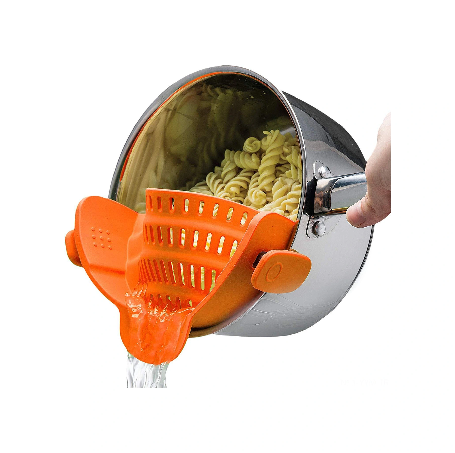 Geeksen Ev Kullanıma Silikon Süzgeç Tencere Kenarı Sıvı Engelleyici - Yeşil Makarna Sebze Süzme Ve Dökülmeyi Önleme Aracı