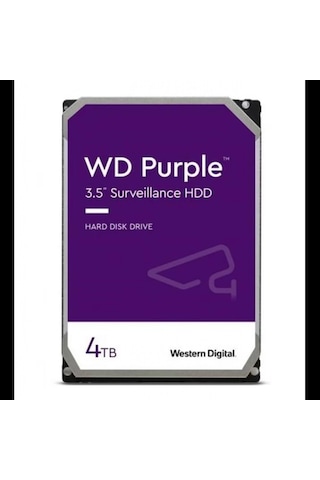 Wd Purple, Wd43purz, 3.5", 4tb, 256mb, 5400 Rpm, 7/24 Güvenlik, Hdd Türkiye Distribütörü Garantili