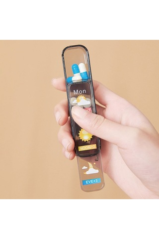 21 Izgara 7 Günlük Hap Düzenleyici Kayar Kapak Tasarımı Mühürlü Günlük Hap Kutusu Büyük Kapasiteli Hafta İşareti İlaç Saklama Kutusu Balık Yağı Beyaz,