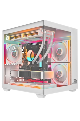 Gameline Hıper V4 5x Rgb Fanlı Usb 3.0 Gaming Bilgisayar Kasası Beyaz