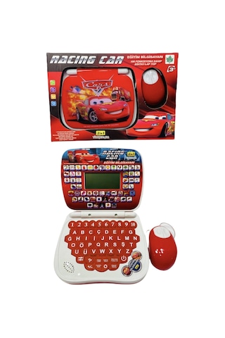 Racing Cars Eğitici Oyuncak Bilgisayar Oyuncak Laptop Türkçe Eng.