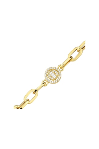 Altınsepeti Altın Baget Taşlı Ataç Bileklik As412Bl Altınsepeti Sarı Altın