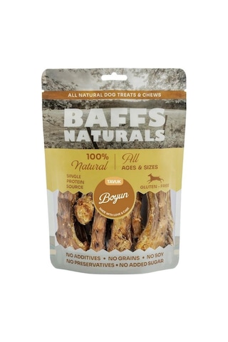 Baffs Naturals Kurutulmuş Tavuk Boynu Köpek Ödülü 100 Gr