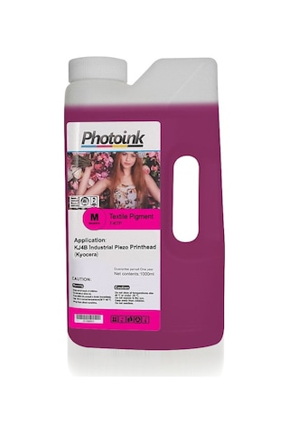 Kyocera Kafa Uyumlu 1000 Ml Kırmızı Magenta Tekstil Mürekkep T - Ktp