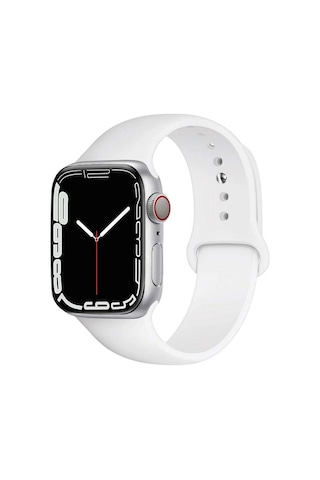 Apple Uyumlu Watch 2/3/4/5/6/7/8/se/ultra 42/44/45/49mm Yumuşak Silikon Large Kordon
