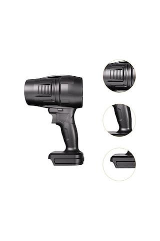 Maiyame Endüstriyel Lityum Pil Turbin Blower - Araç Yıkama, Su/toz/kar Temizleme - Yüksek Güçlu Soğutucu Fan Siyah, Tembel Ünite