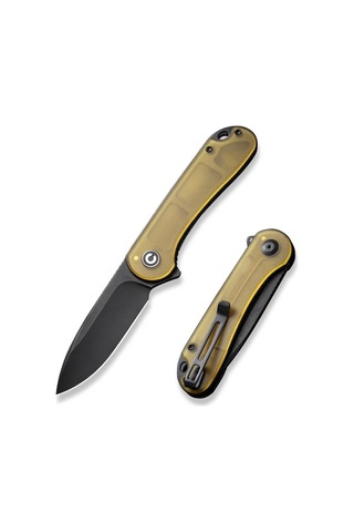 Civivi Elementum Bead Blasted Ultem Handle Black Stonewashed D2 Blade Kamp Çakı Sarı