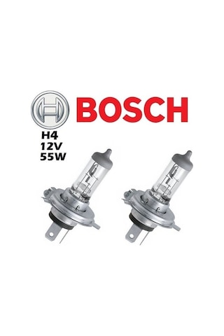 Bosch H4 12V 60 55W Far Ampülü 2 Adet Set Bosch H4 12V 60 55W Far Ampülü 2 Adet Set