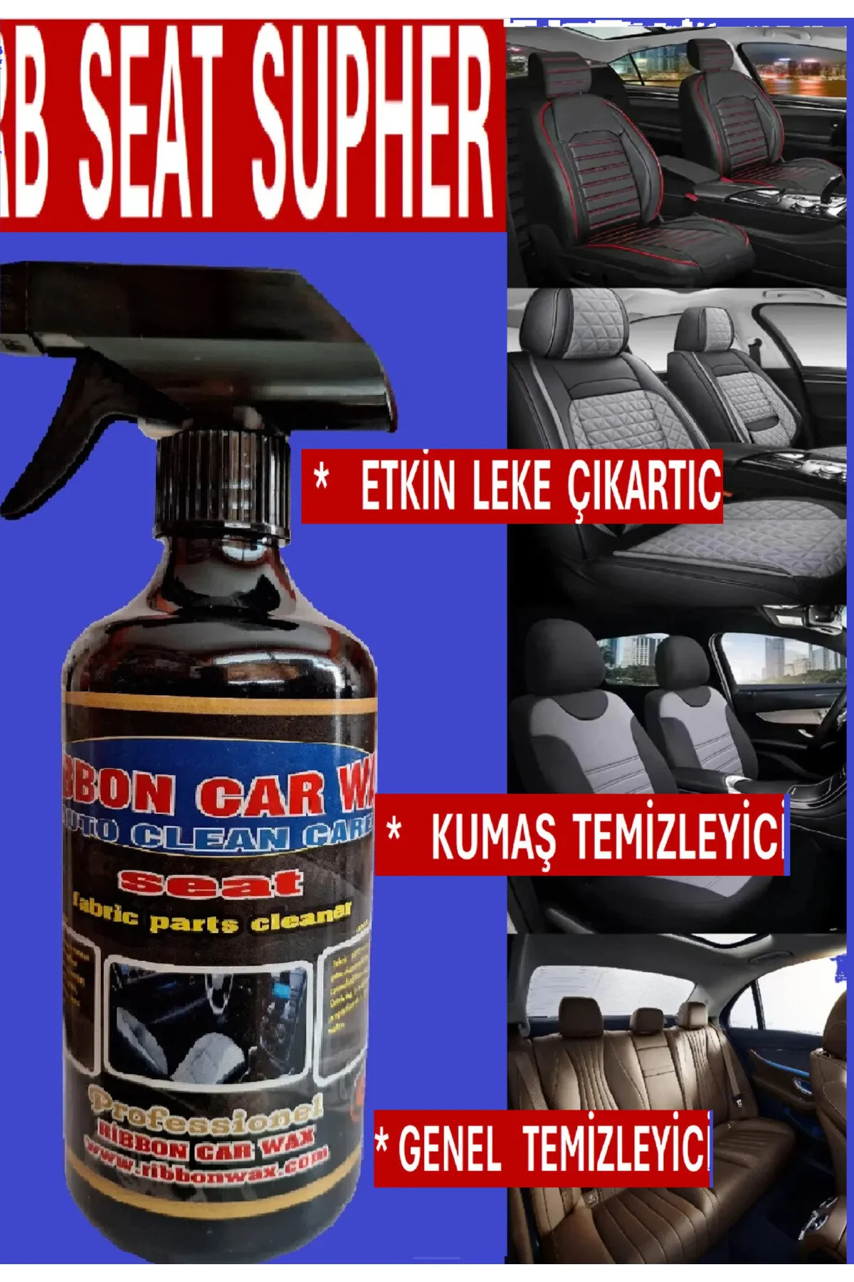 Rb Seat Supher Kumaş-leke Çıkartıcı-genel Temizleyici 500 Ml