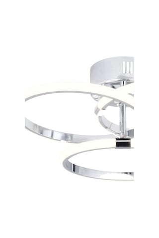 Pl 07 3 Model Krom 3 Renkli Salon Ve Oturma Odası İçin İdeal Alüminyum Avize, 40x15 Krom