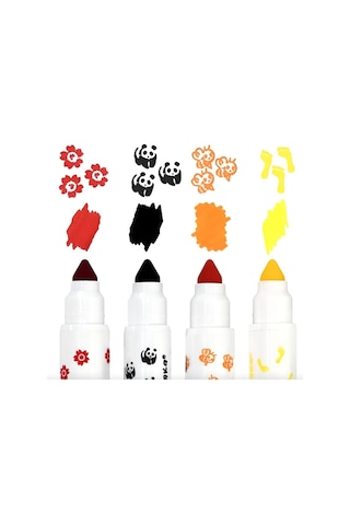 Kalaka-malaka Çocuklar İçin Yıkanabilir Kuru Boya Kalemleri 8 Adet 404249629