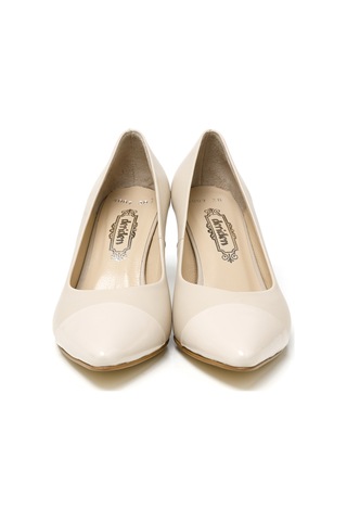 Topuklu/ Stiletto Kadın Rc-4007 Deriden Krem Krem
