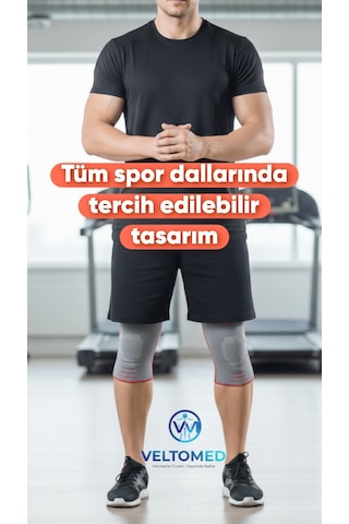Veltomed Tekli M Beden 3d Örme Sporcu Dizlik Diz Koruyucu