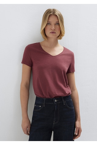 Mavi - V Yaka Bordo Basic Tişört 1614176-70412