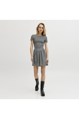 Jack & Jones Kadin Yuvarlak Yaka Kisa Elbise - Zoe - 12290727 Siyah