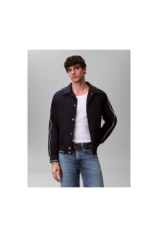 Calvin Klein Ls Nylon Snap Bomber-16289 Cef Dark Sapphire