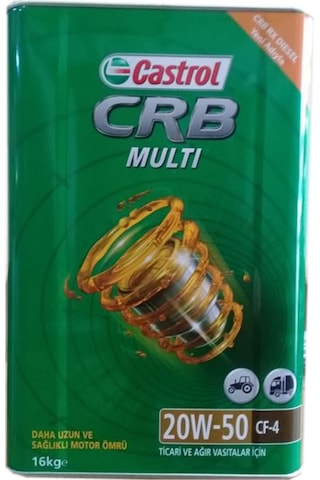 Castrol CRB Multi 20W-50 CF-4 Rx Motor Yağı 16 KG