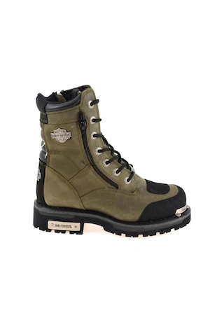 Harley Davidson Riddick Olive Crazy Deri Kadın Bot 001