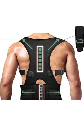Unisex Kamburluk Önleyici Sporcu Dik Duruş Korsesi Çapraz Profesyonel Korse Medikal Ortopedik Korse